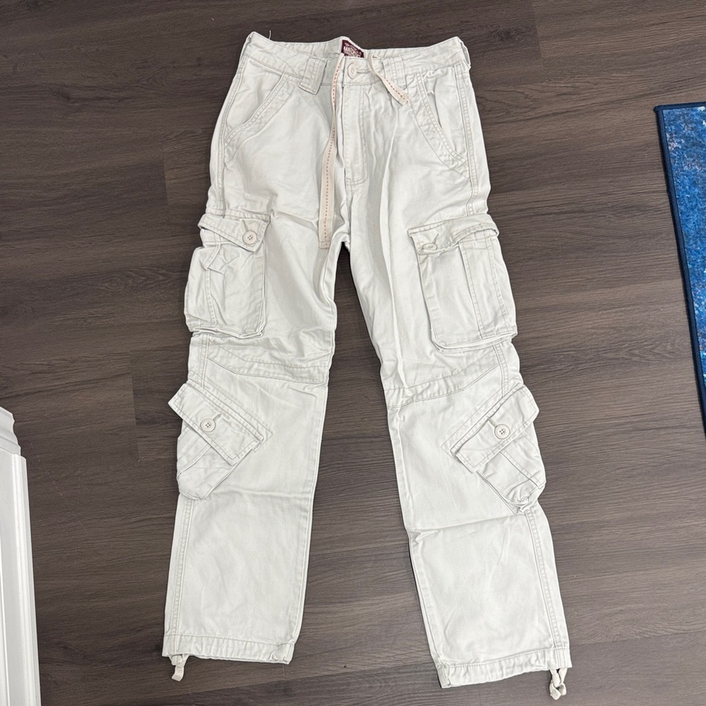 Men's Classic Cream Cargo Pants